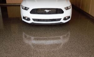 Epoxy concrete floor coating in Rochester NY