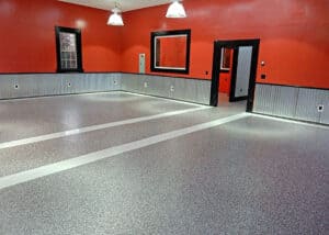 Epoxy garage floor coating in Rochester NY