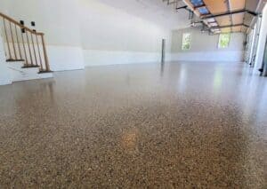 Epoxy concrete floor coating in Rochester NY