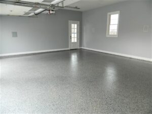 Epoxy concrete floor coating in Rochester NY