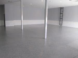 Epoxy concrete floor coating in Rochester NY