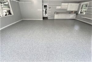 Epoxy garage floor coating in Rochester NY