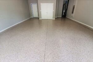 Polyurea garage floor coating in Rochester NY
