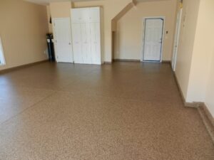Epoxy garage floor coating in Rochester NY
