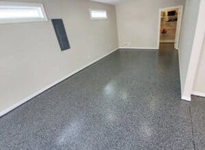 Epoxy concrete floor coating in Rochester NY