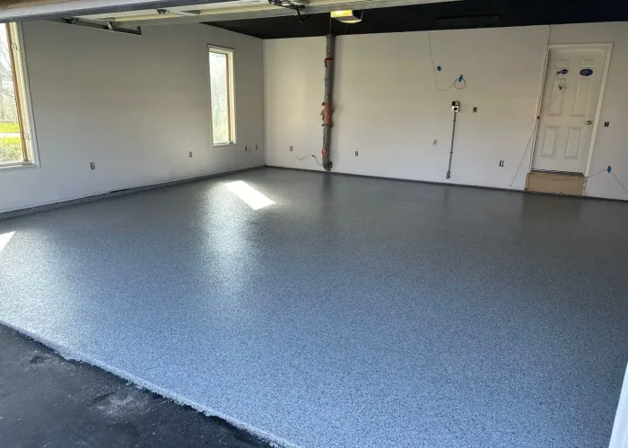 garage-floor-coating-fairport-ny-blue-flake-after garage-floor-coating-fairport-ny-blue-flake-after